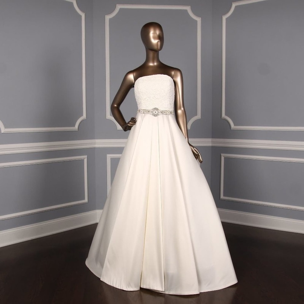 SACHIN BABI Bridal Emma BS1710 X Strapless Aline Lace Wedding Dress Gown 8